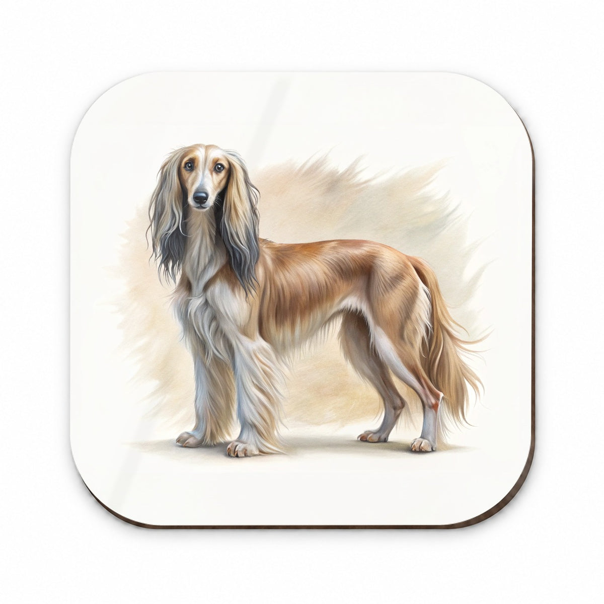 Saluki Dog Illustration Fridge Magnet
