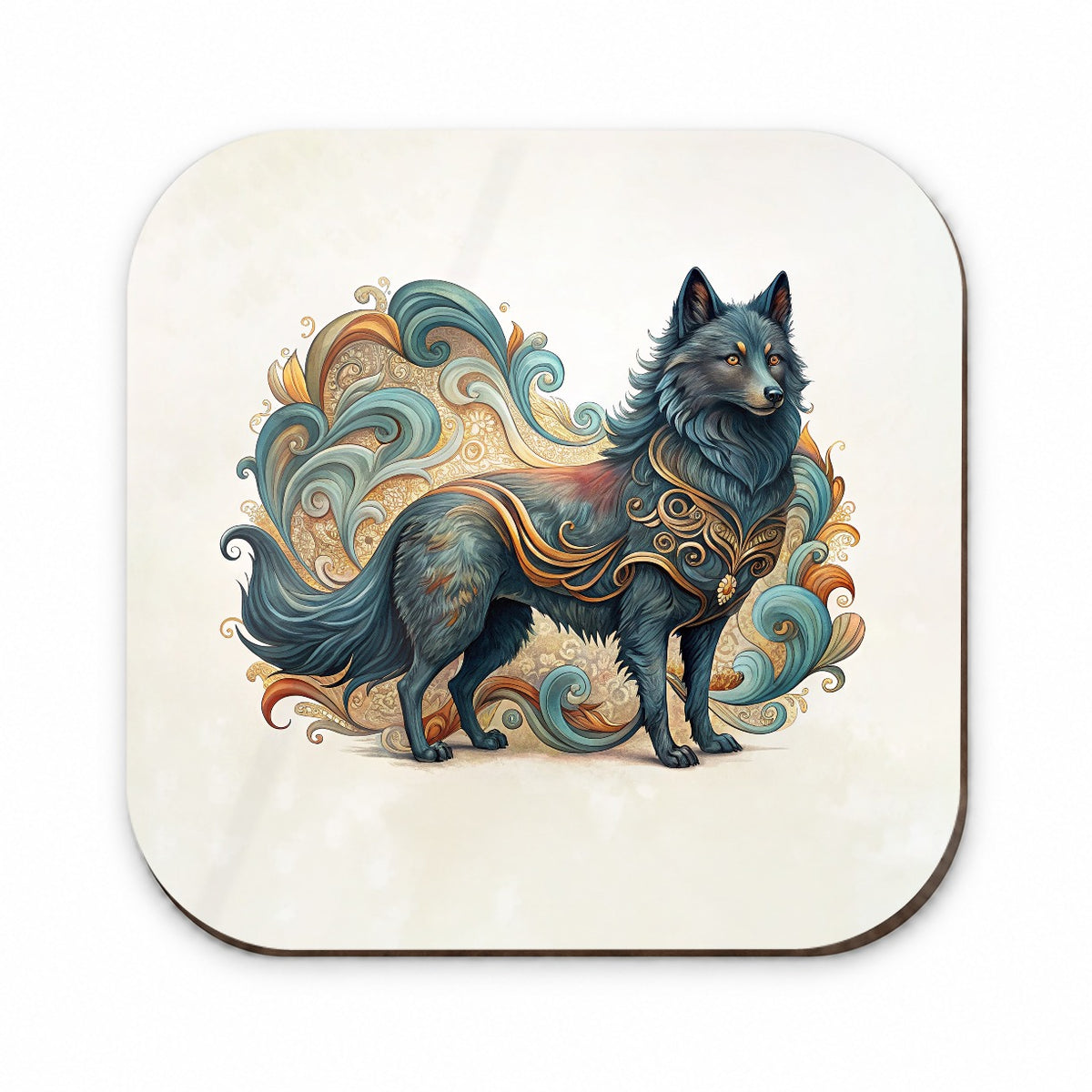 Schipperke Dog Art Nouveau Fridge Magnet