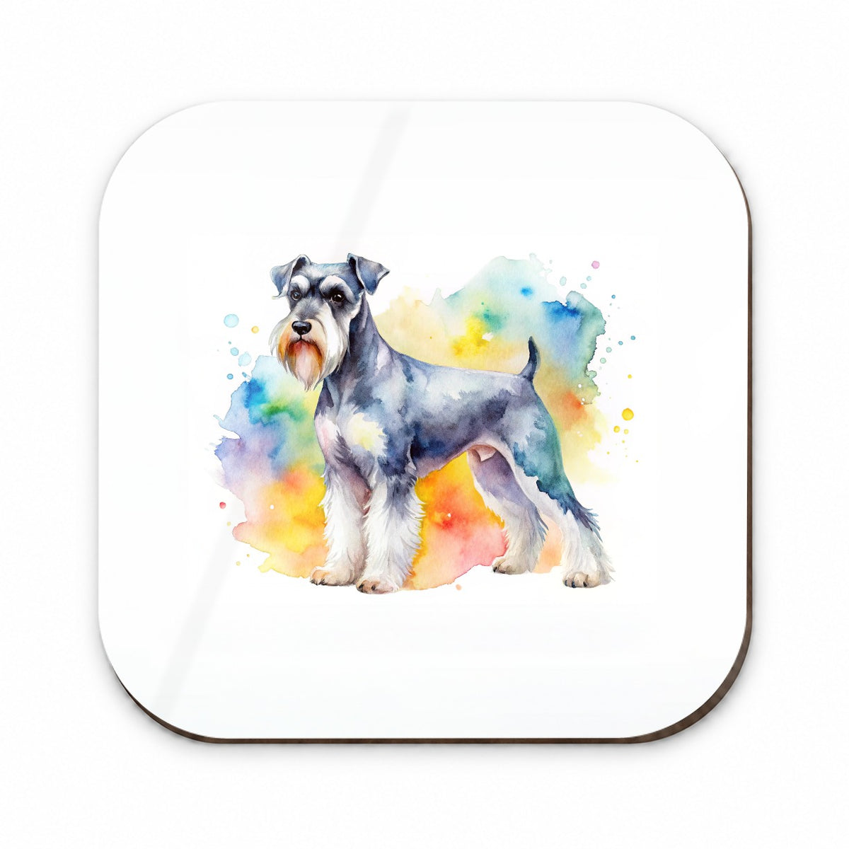 Standard Schnauzer Dog Watercolor Style Fridge Magnet