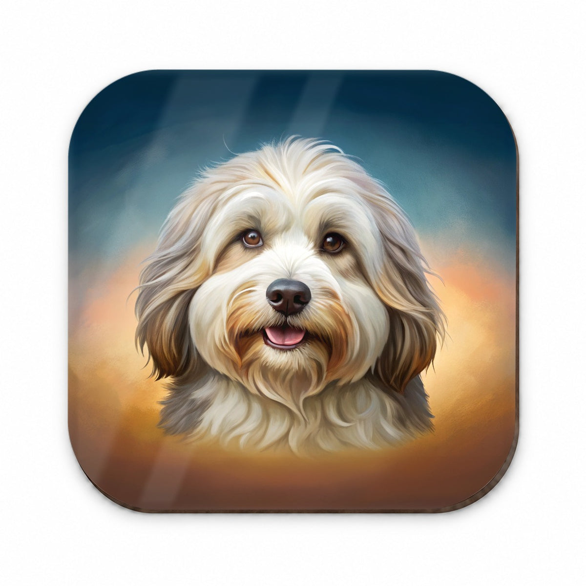 Tibetan Terrier Dog Illustration Fridge Magnet