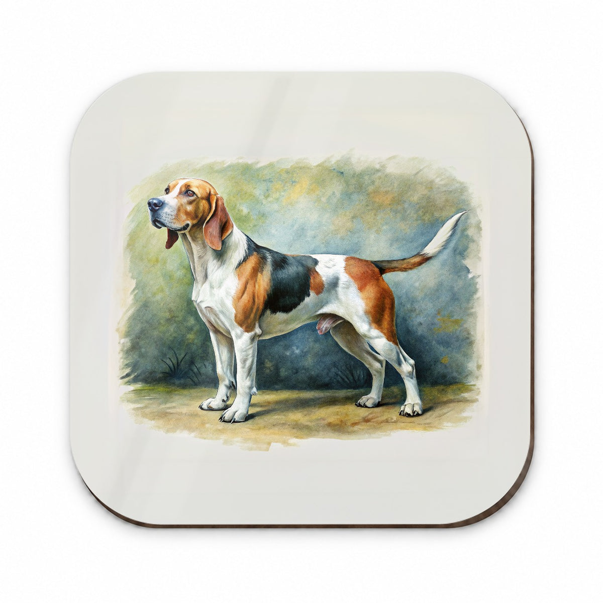 Treeing Walker Coonhound Dog Illustration Fridge Magnet