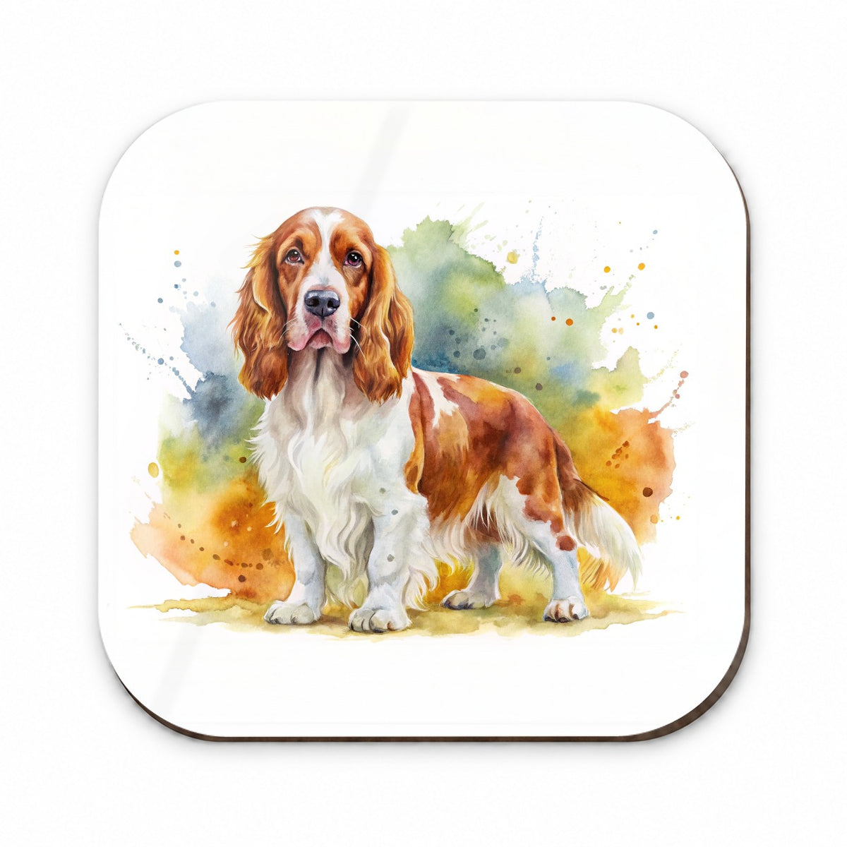 Welsh Springer Spaniel Dog Watercolor Style Fridge Magnet