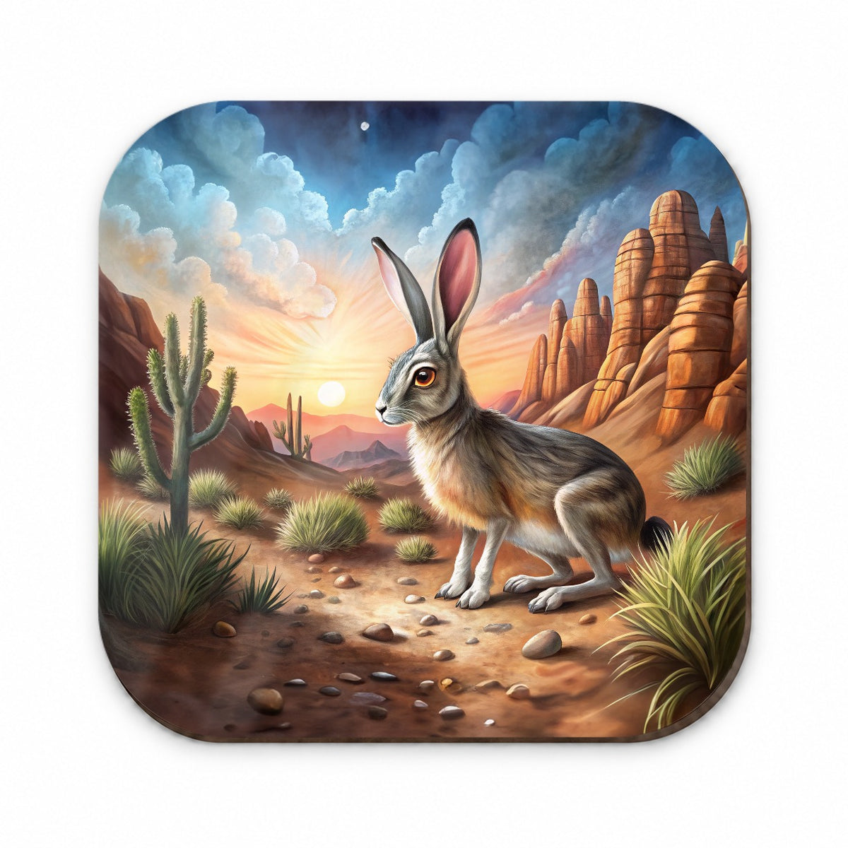 Jackrabbit In Desert Fridge Magnet