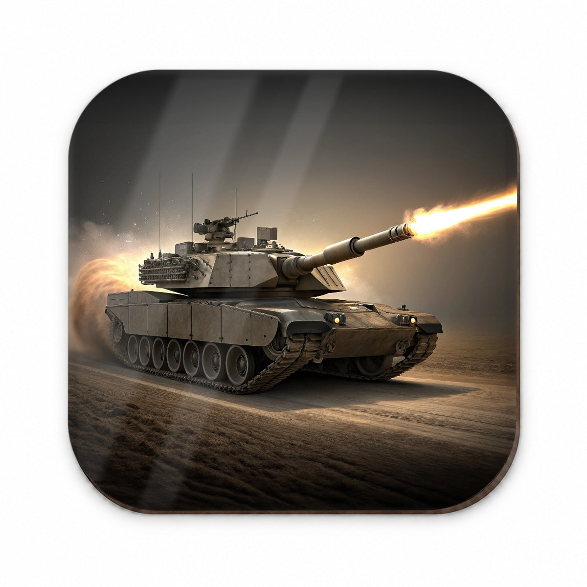 M1 Abrams Tank Firing Main Weapon Fridge Magnet