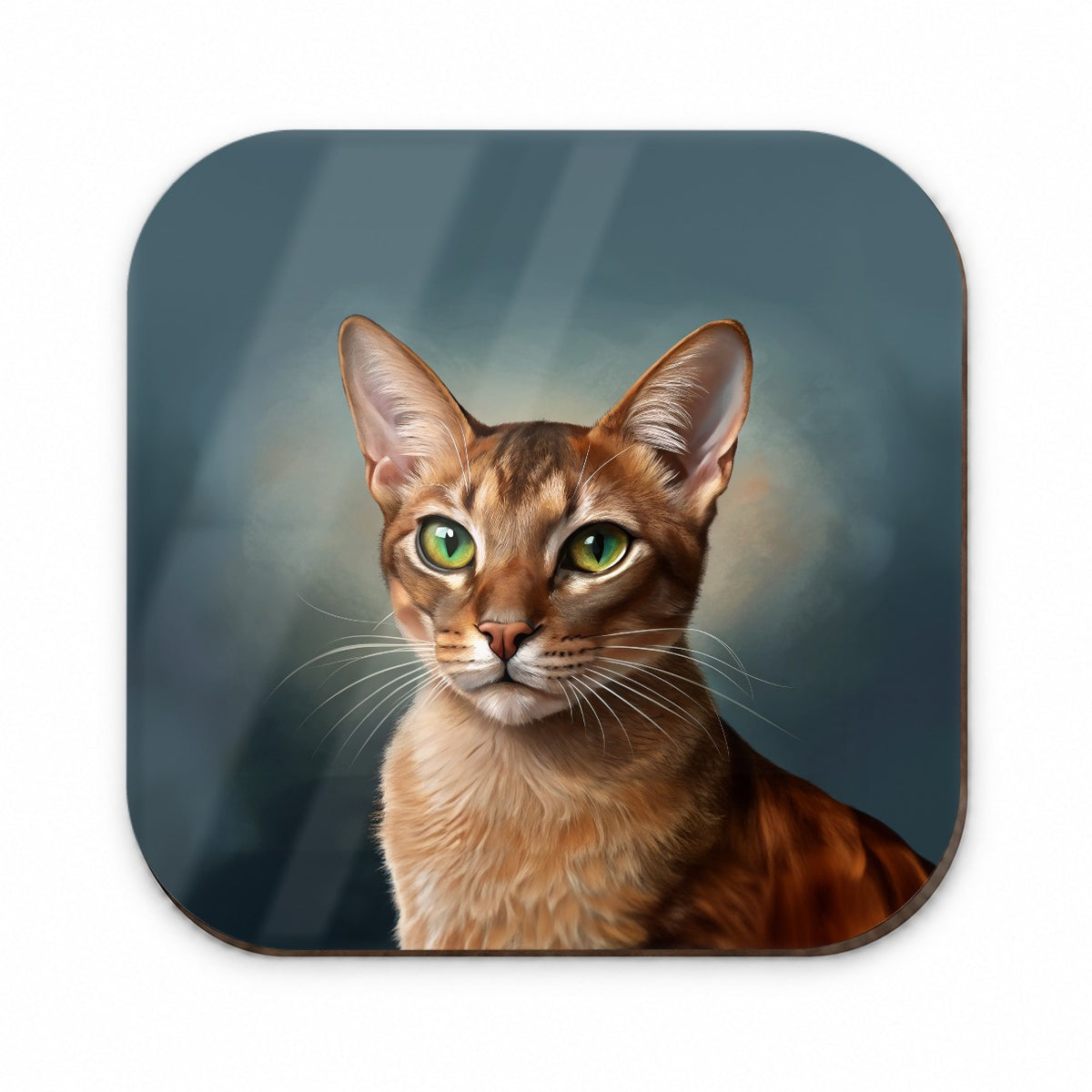 Abyssinian Cat Illustration Fridge Magnet