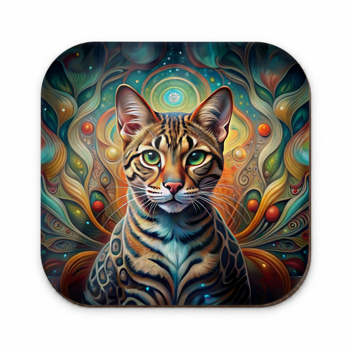 Bengal Cat Abstract Art Fridge Magnet