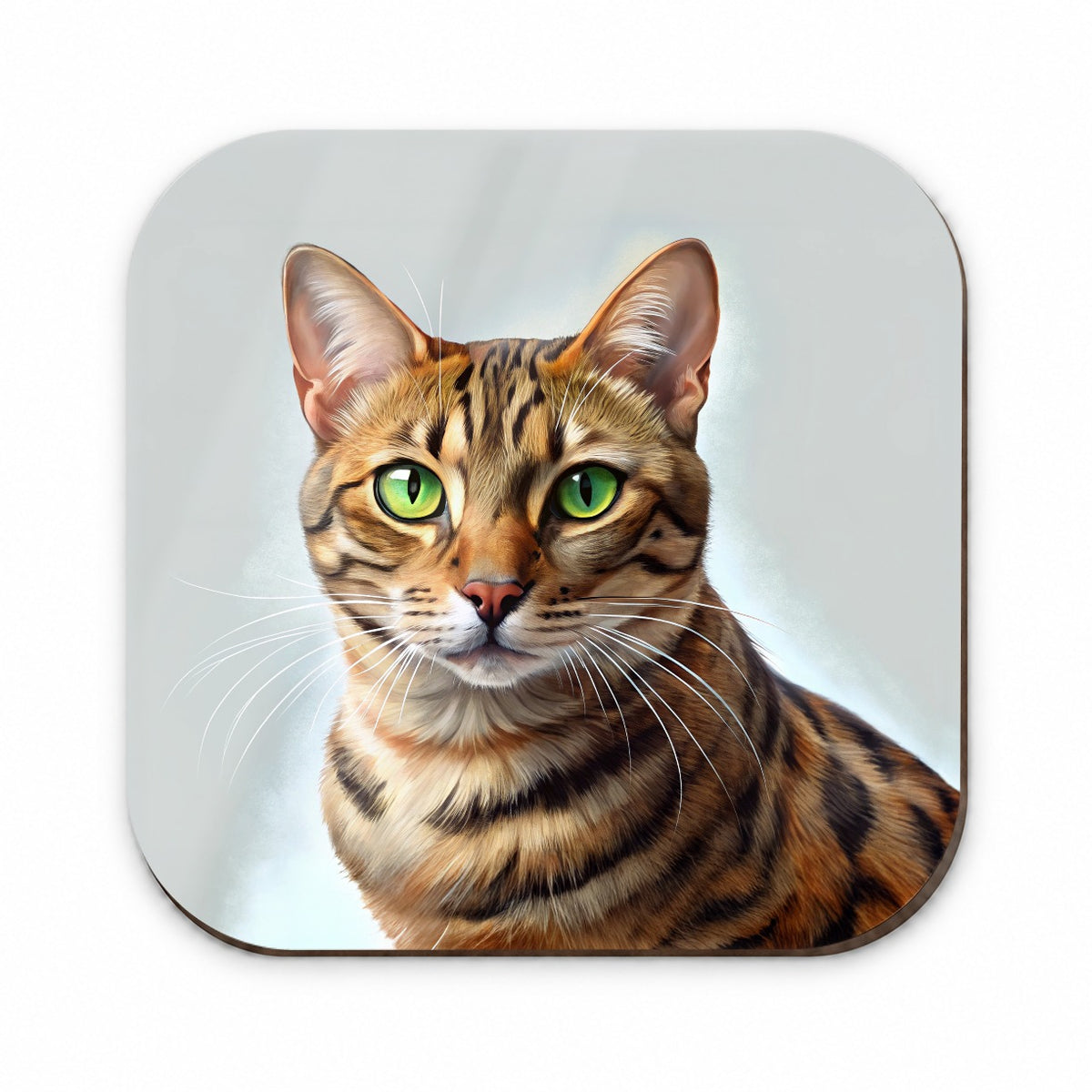 Bengal Cat Illustration Fridge Magnet