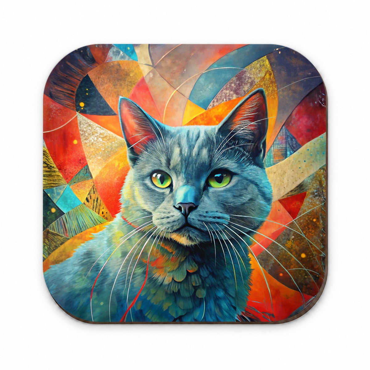 Chartreux Cat Abstract Art Fridge Magnet