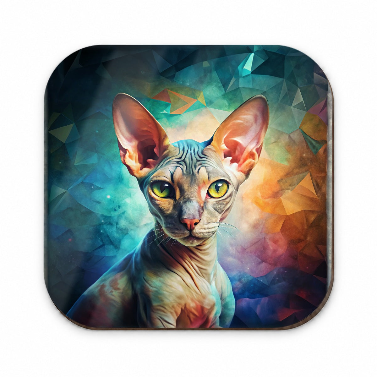 Cornish Rex Cat Abstract Art Fridge Magnet