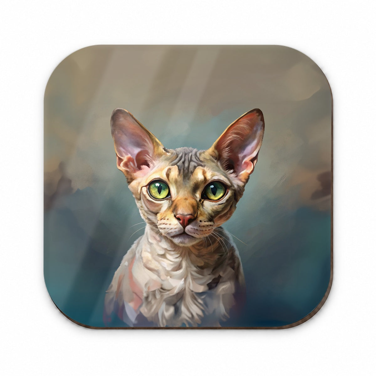 Devon Rex Cat Illustration Fridge Magnet