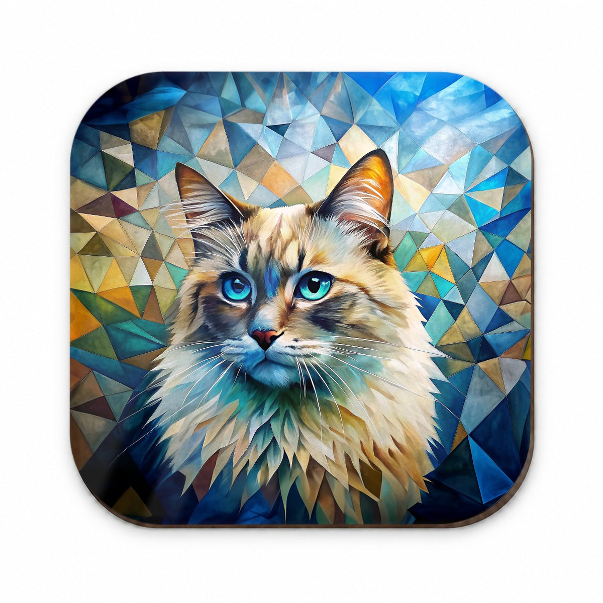 Ragdoll Cat Abstract Art Fridge Magnet