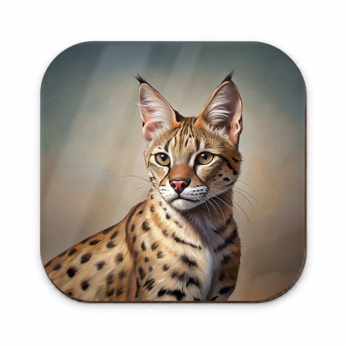 Savannah Cat Illustration Fridge Magnet