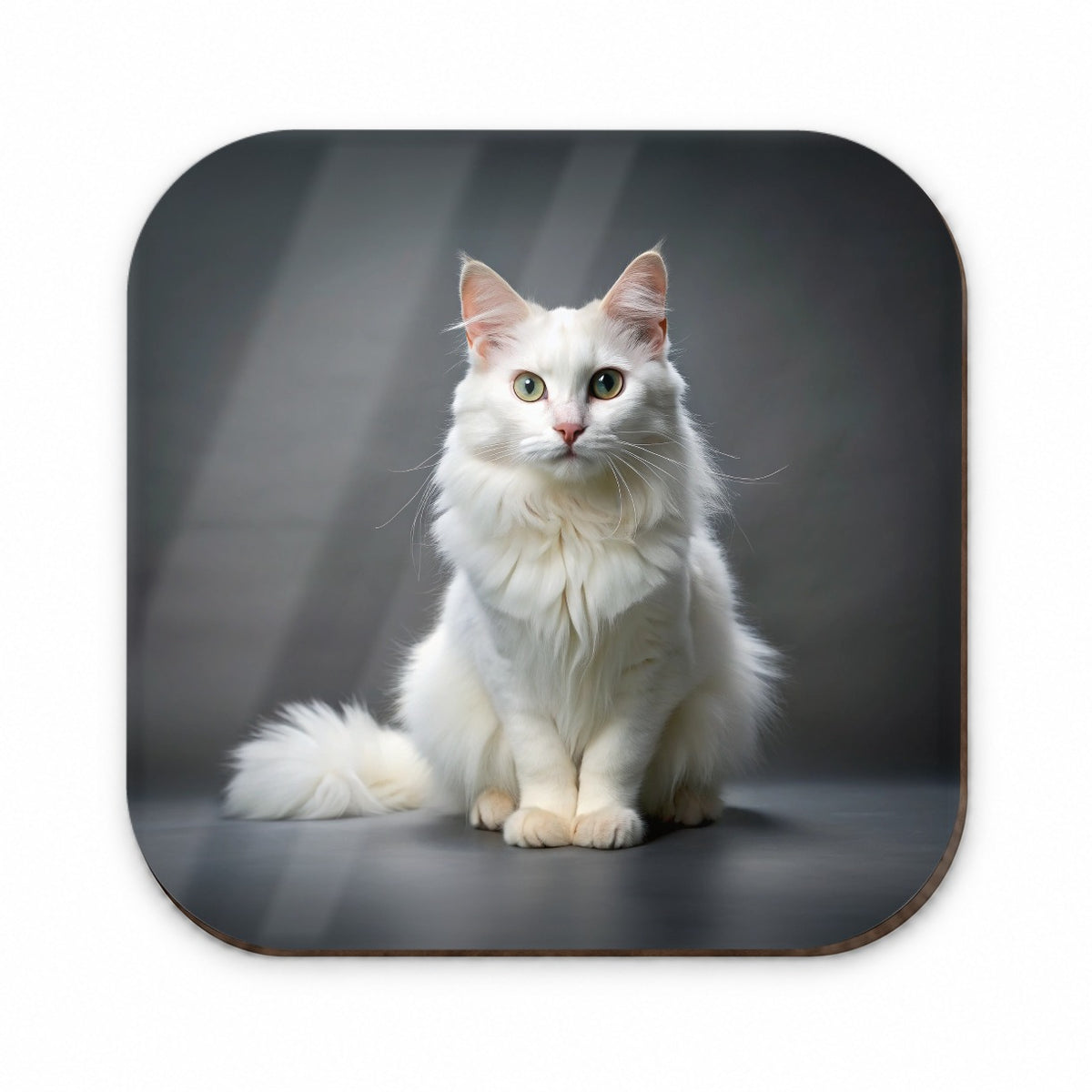 Turkish Angora Cat Photo Fridge Magnet
