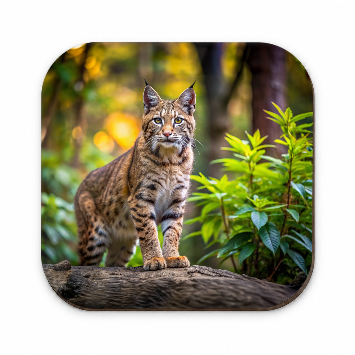 Bobcat In The Forest Fridge Magnet