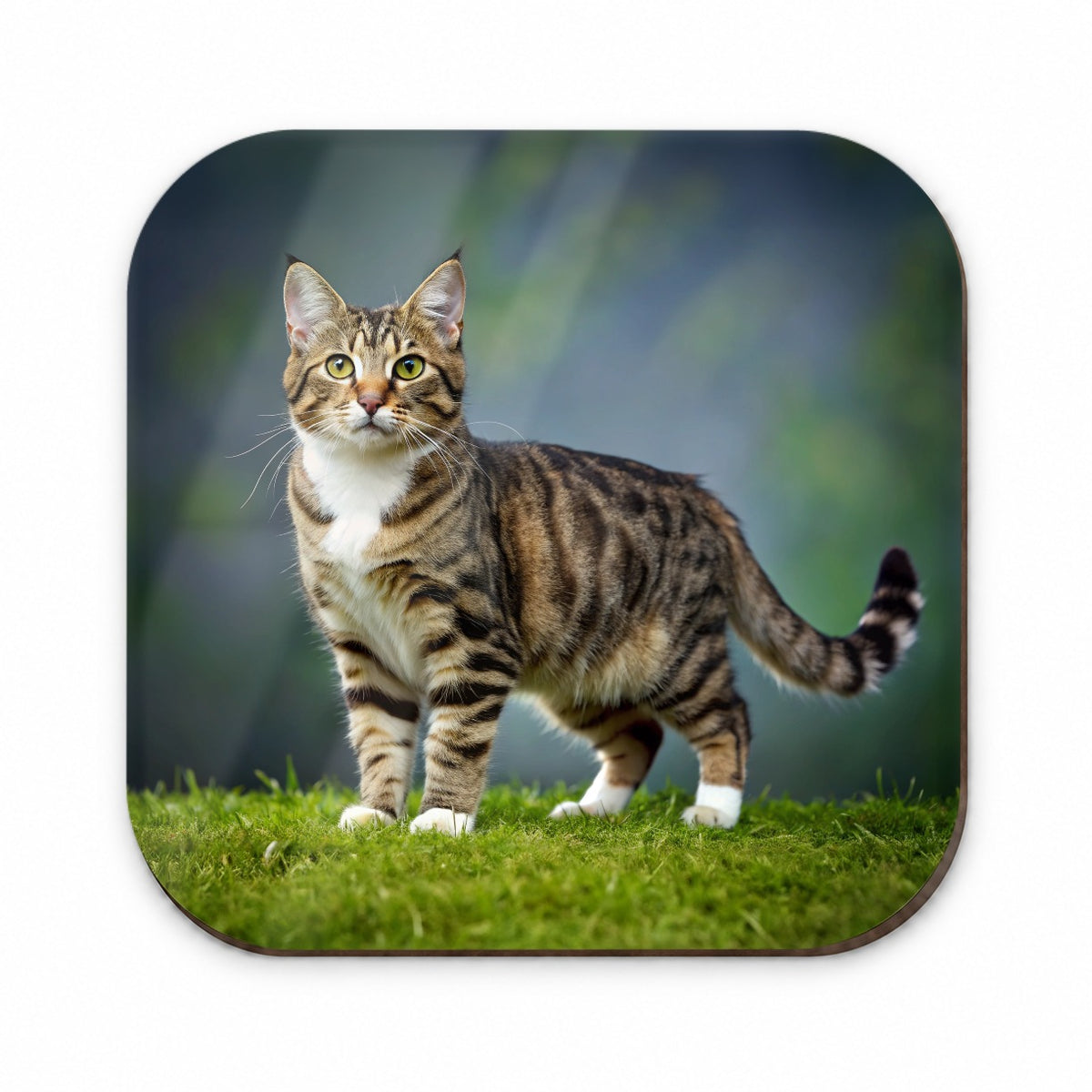 Cute Tabby Cat Photo Fridge Magnet