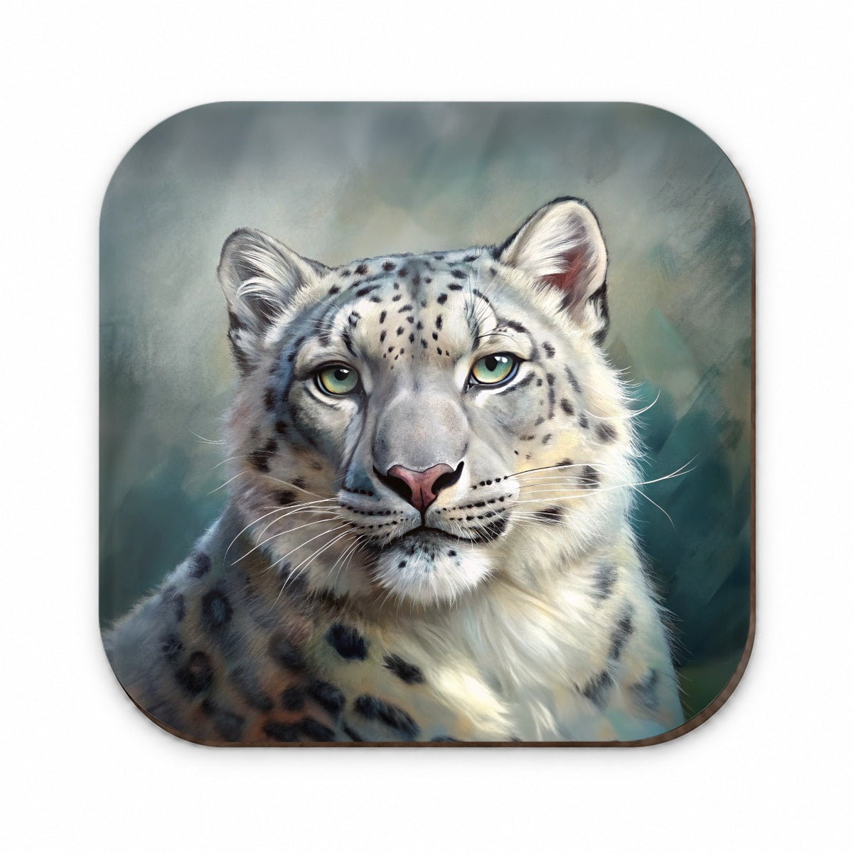 Snow Leopard Illustration Fridge Magnet