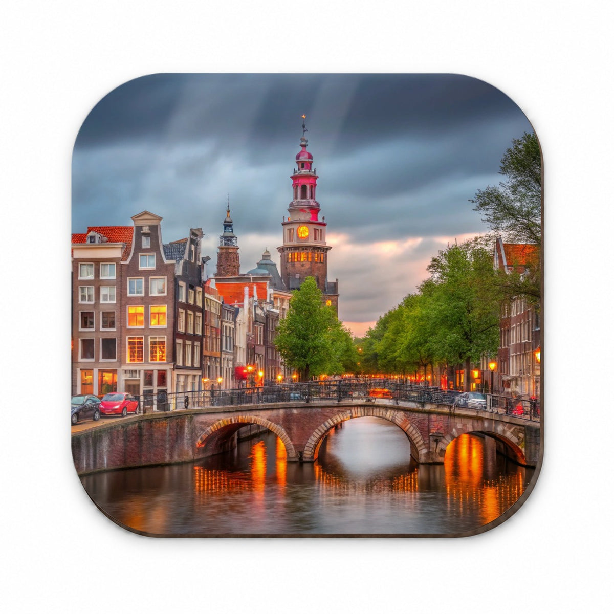 Amsterdam Netherlands At Sunset Fridge Magnet
