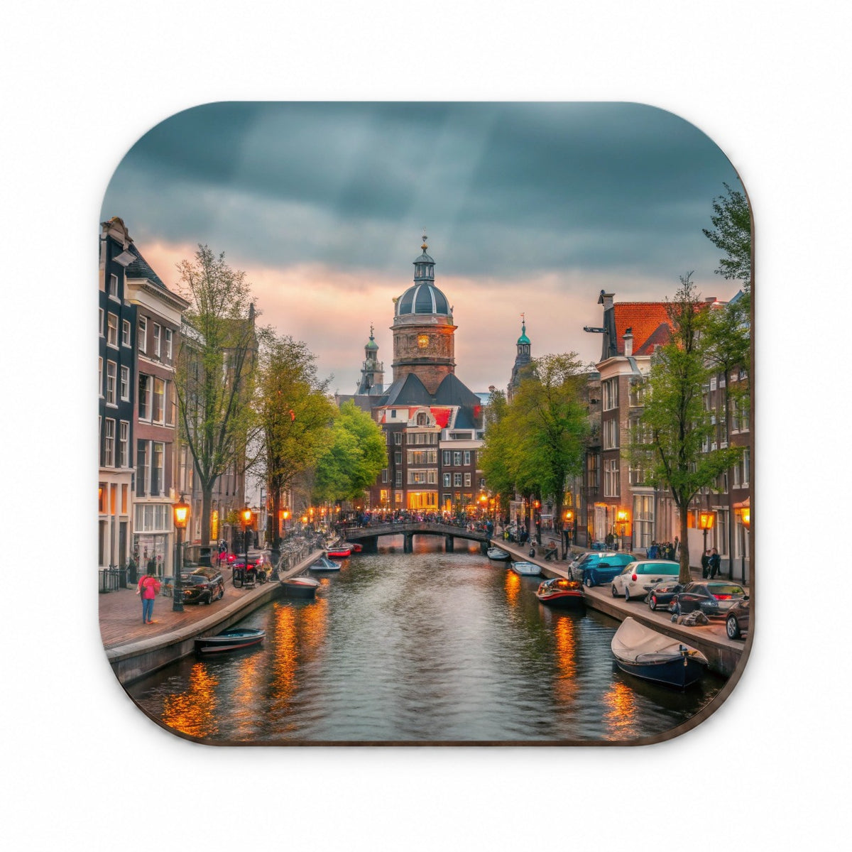 Amsterdam Netherlands Twilight Canals Fridge Magnet