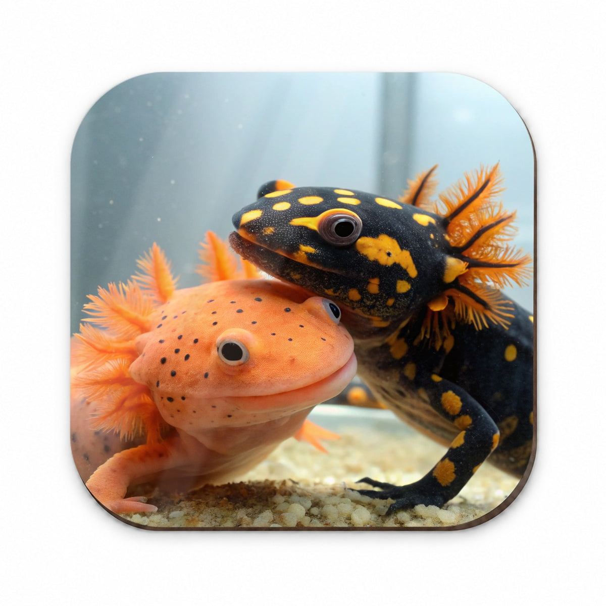 Axolotls Hugging Fridge Magnet