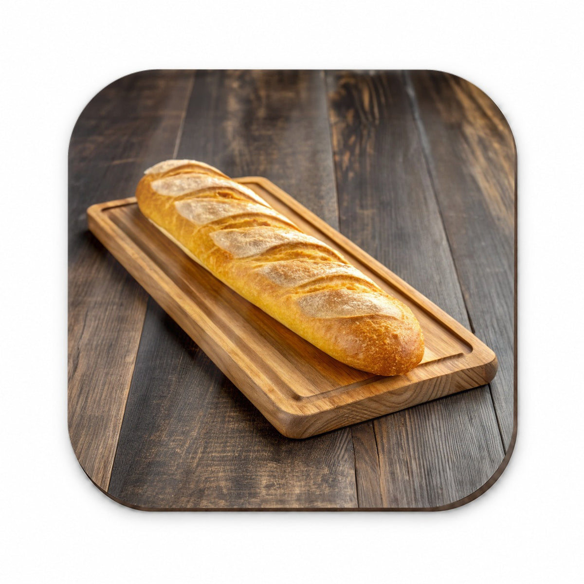 Baguette Bread Board Fridge Magnet