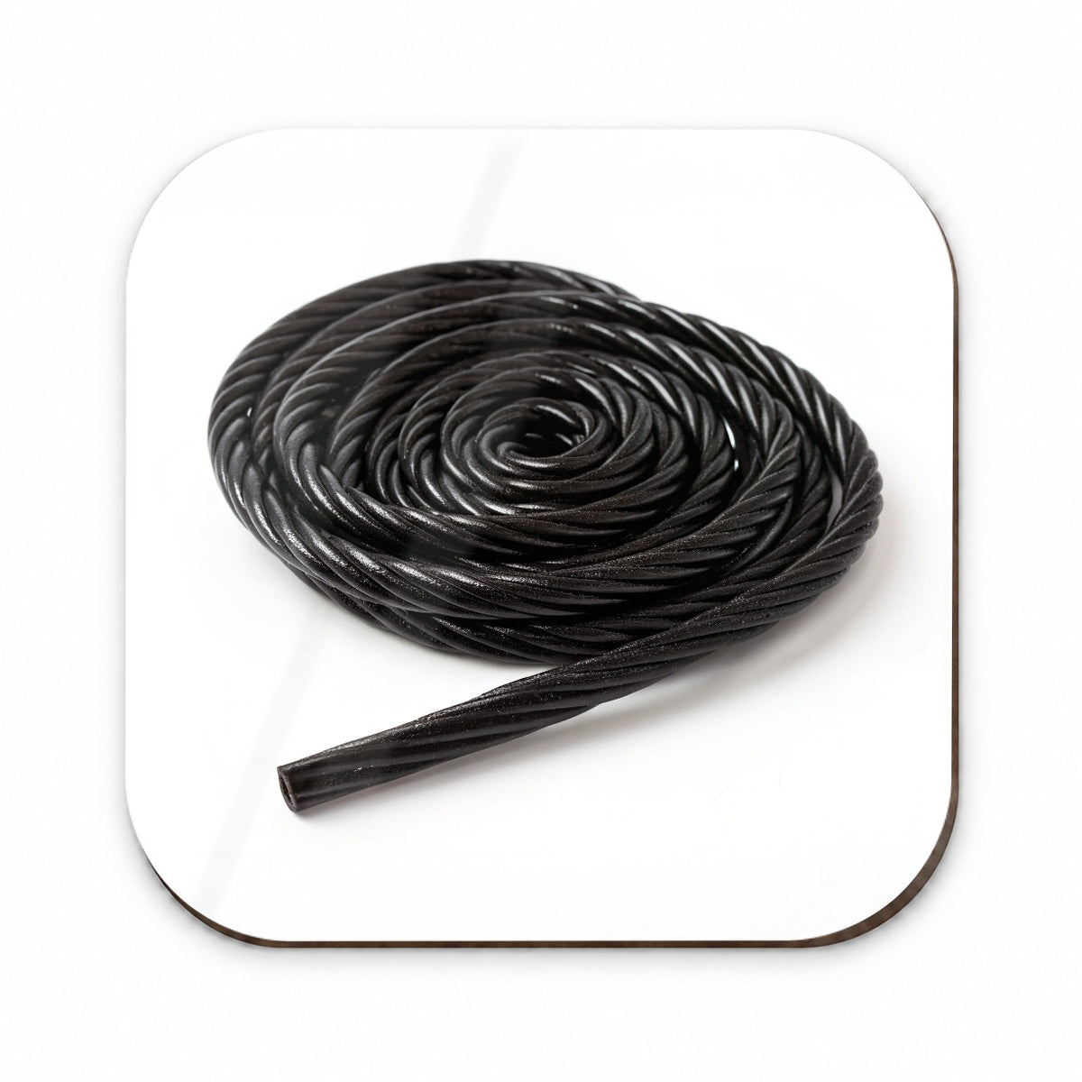Black Licorice Rope Fridge Magnet