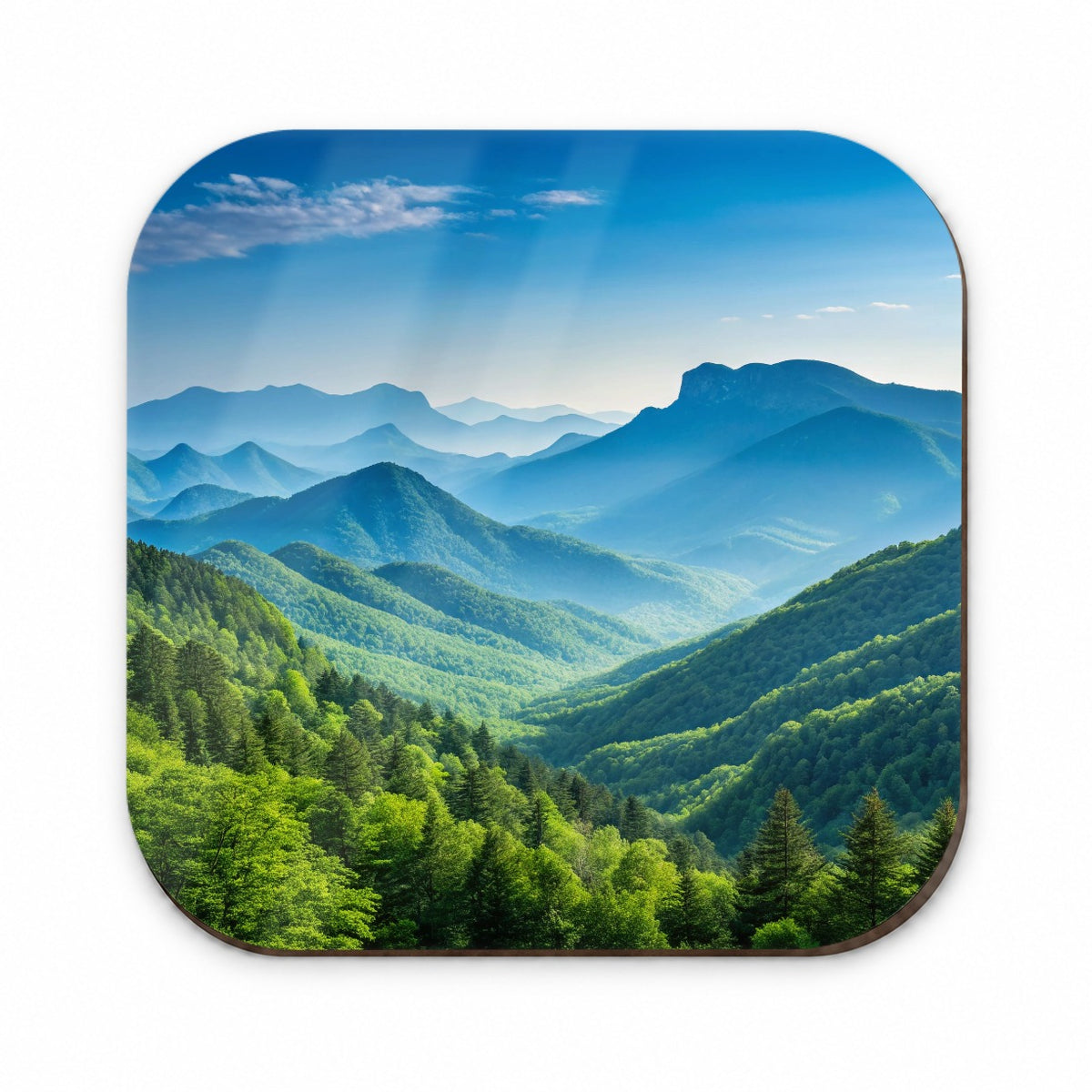 Breathtaking Mountain Views Forest Fridge Magnet