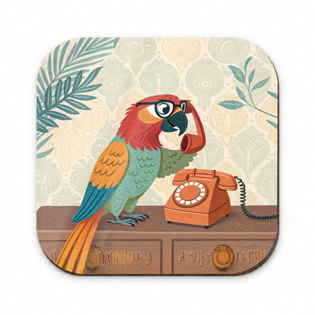 Cool Parrot Wearing Glasses Fridge Magnet