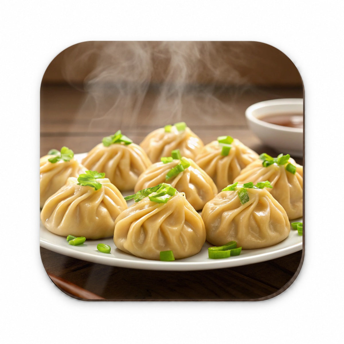 Dumplings Steaming Fridge Magnet