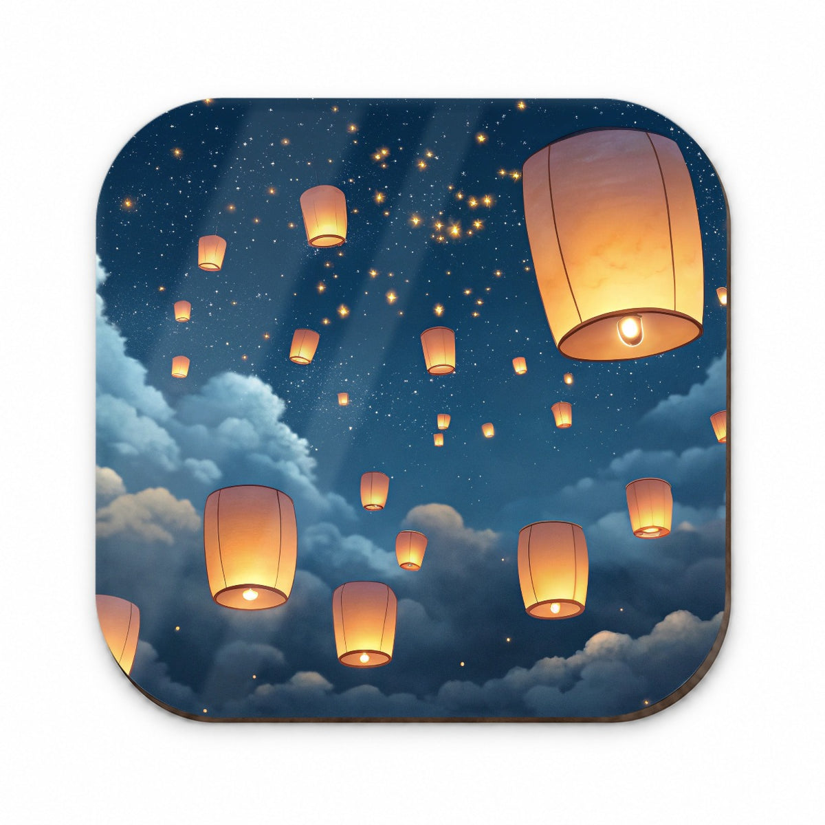 Floating Lanterns In Sky Fridge Magnet