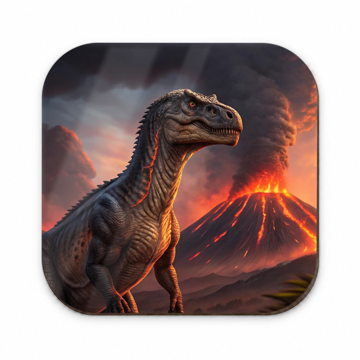 Gigantosaurus Volcano Erupting Dinosaur Fridge Magnet