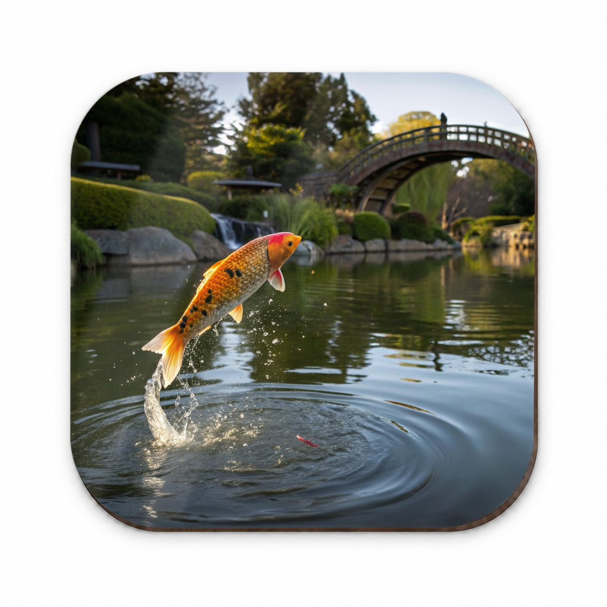 Koi Fish Jumping Fridge Magnet