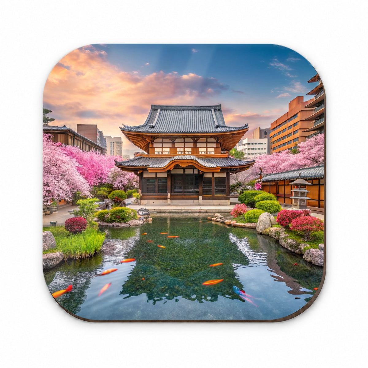 Kyoto Japan Koi Pond Fridge Magnet