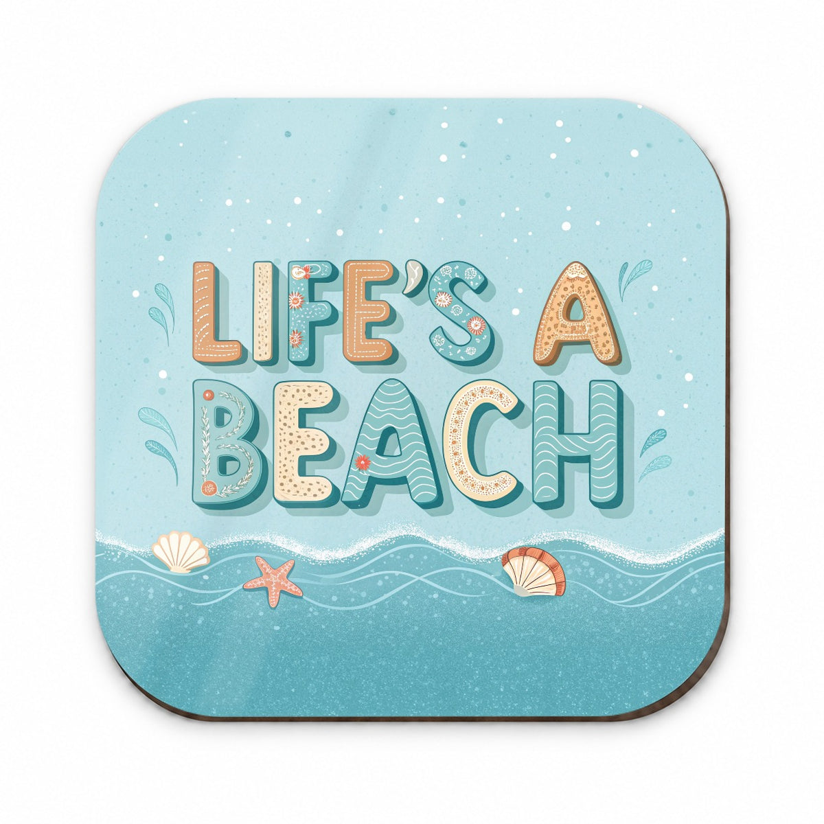 Life's A Beach Sea Foam Ocean Fridge Magnet