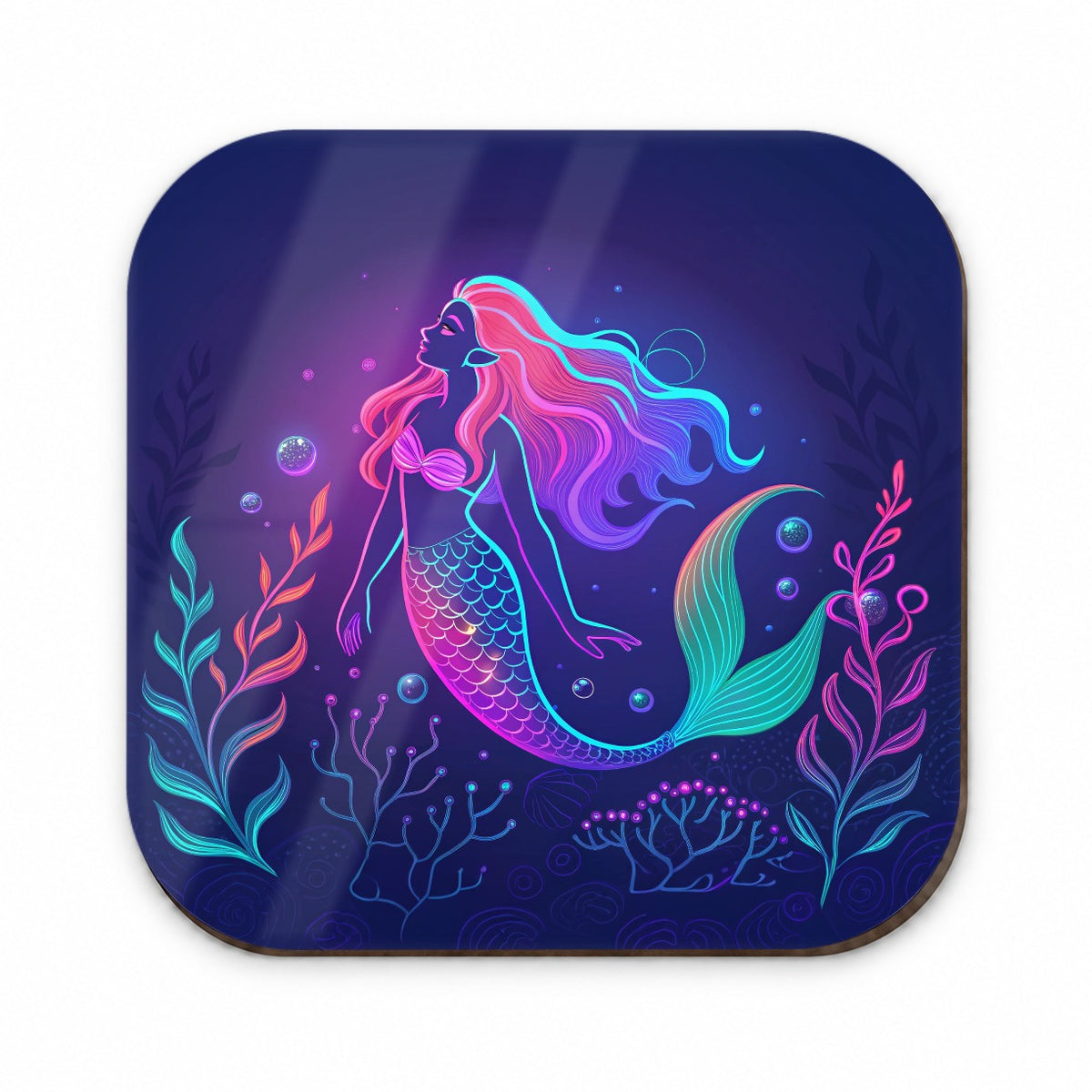 Neon Mermaid Beautiful Fridge Magnet