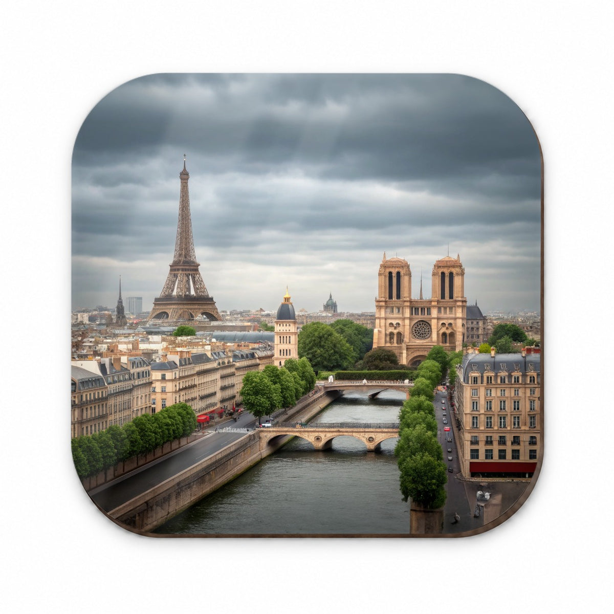Paris France Travel Eiffel Tower Notre-Dame City Fridge Magnet