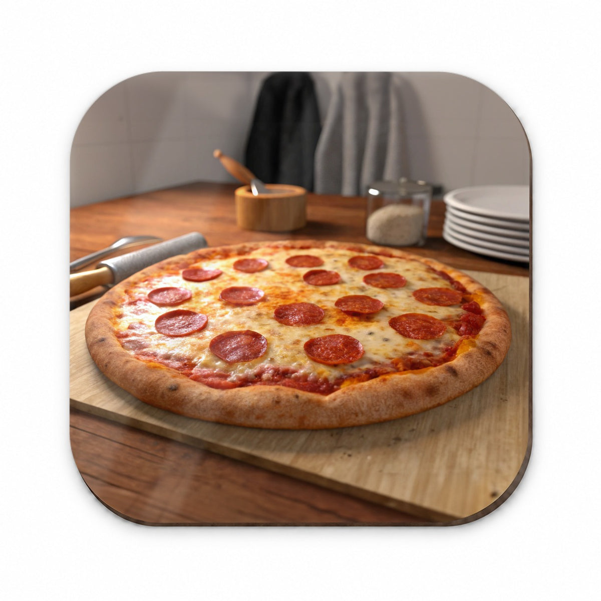Pepperoni Pizza Yummy Dinner Fridge Magnet