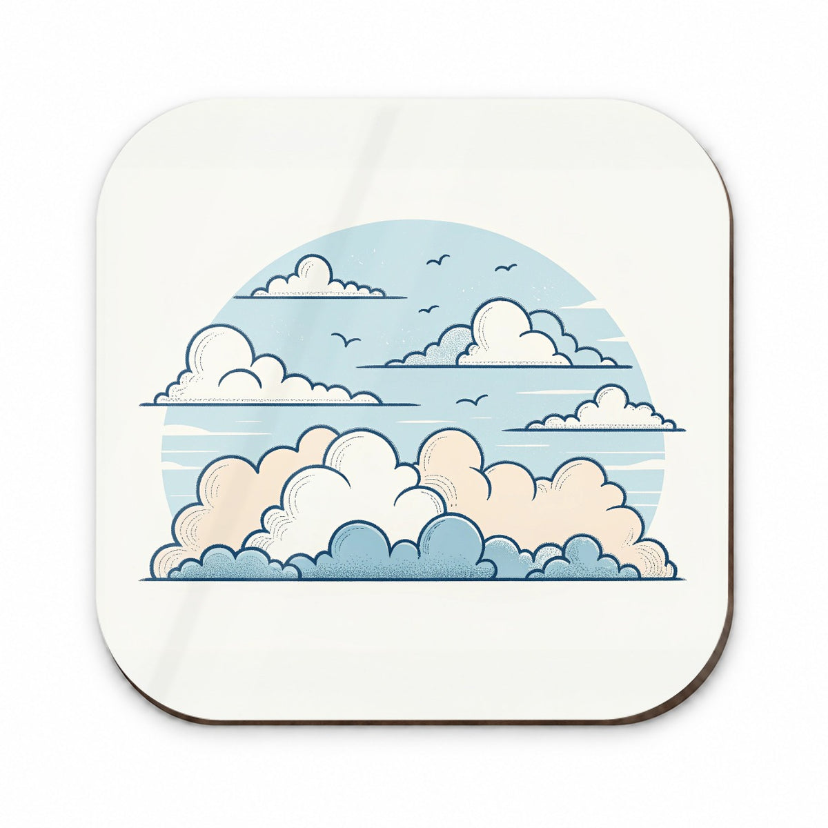 Puffy Clouds Minimalist Cute Sky Fridge Magnet