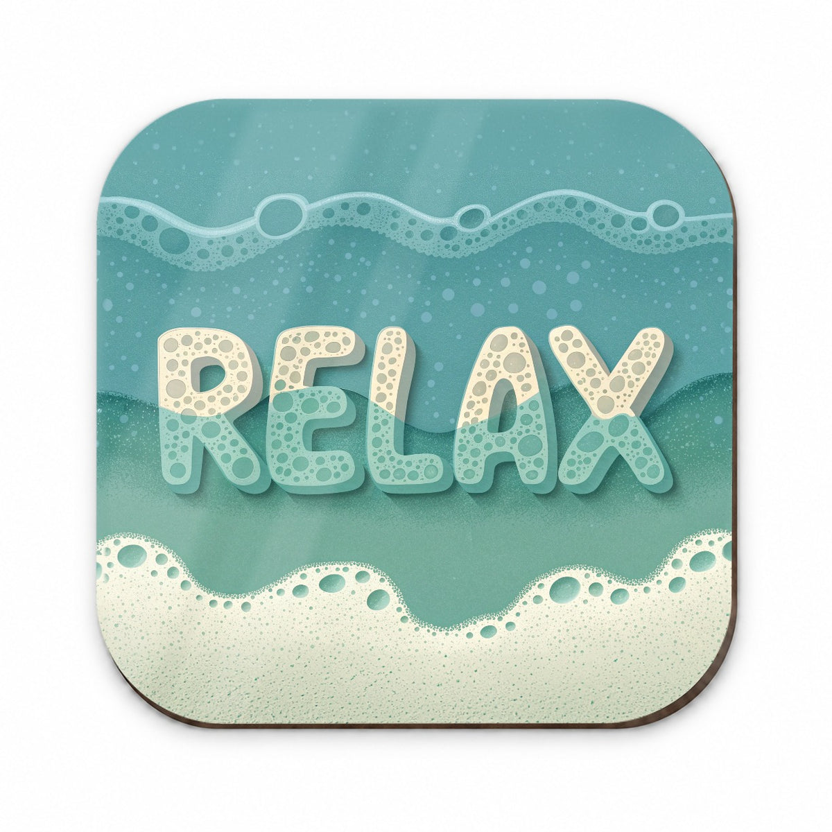 Relax Sea Foam Ocean Beach Fridge Magnet