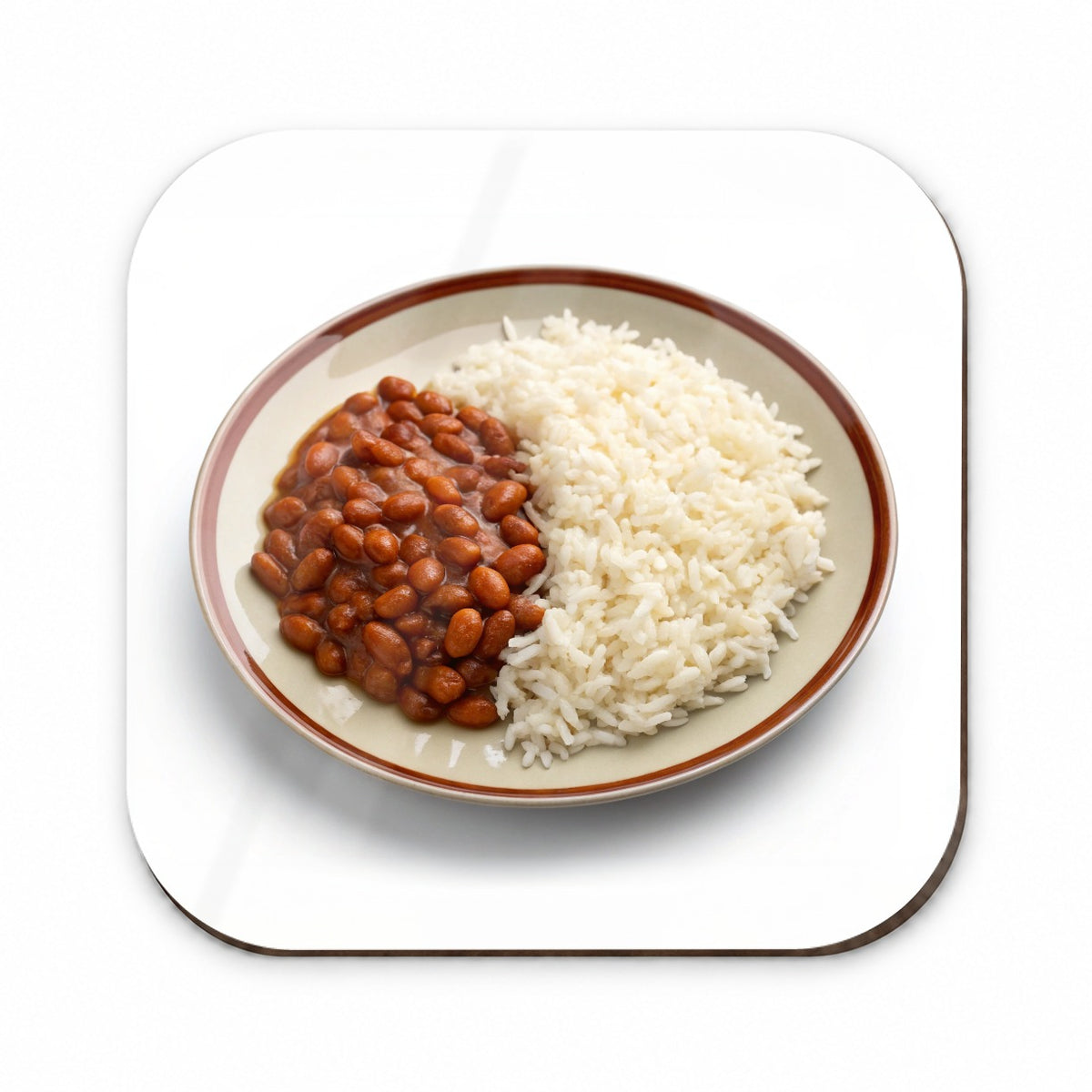 Rice And Beans Cheap Dinner Fridge Magnet