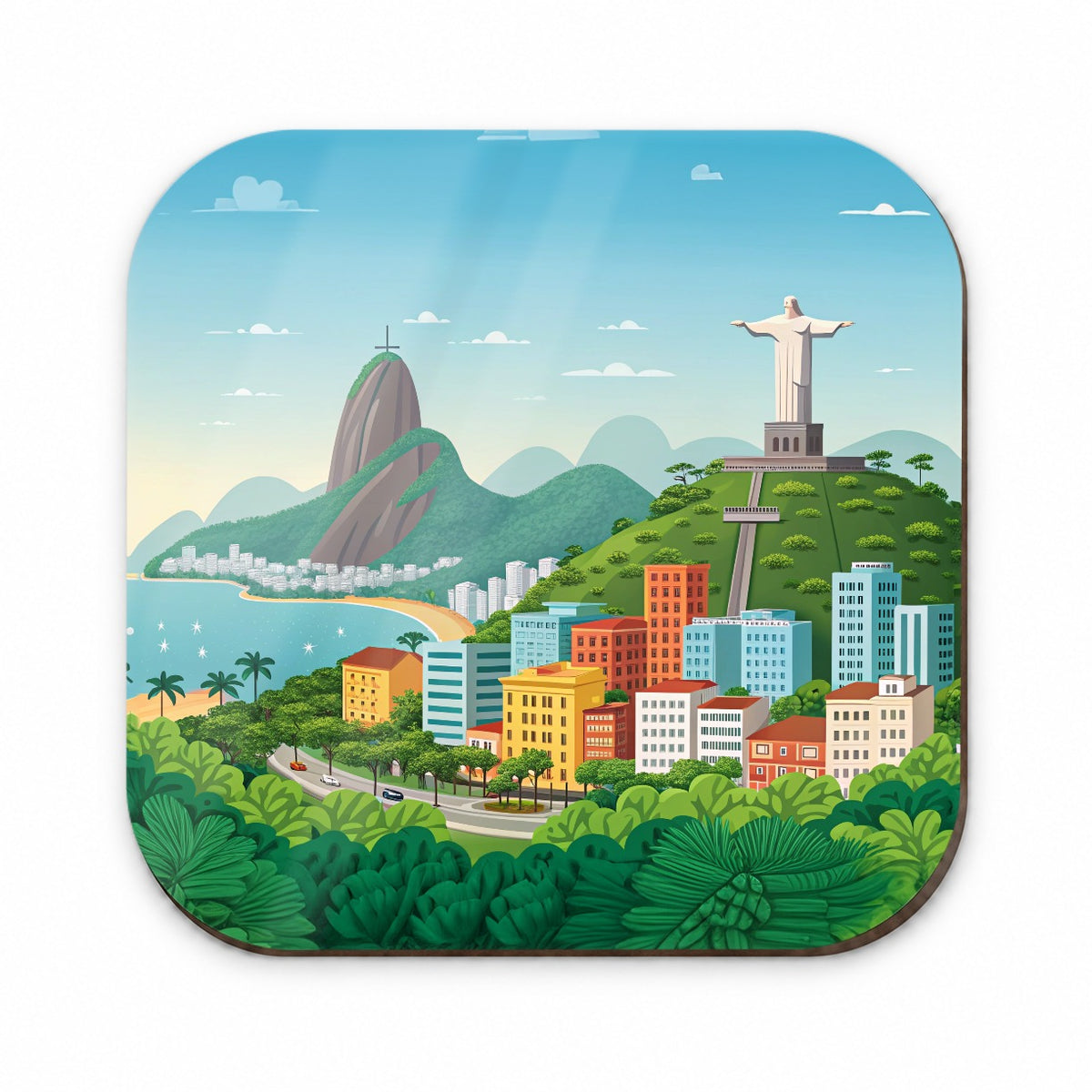 Rio De Janeiro Brazil Travel Drawing Fridge Magnet