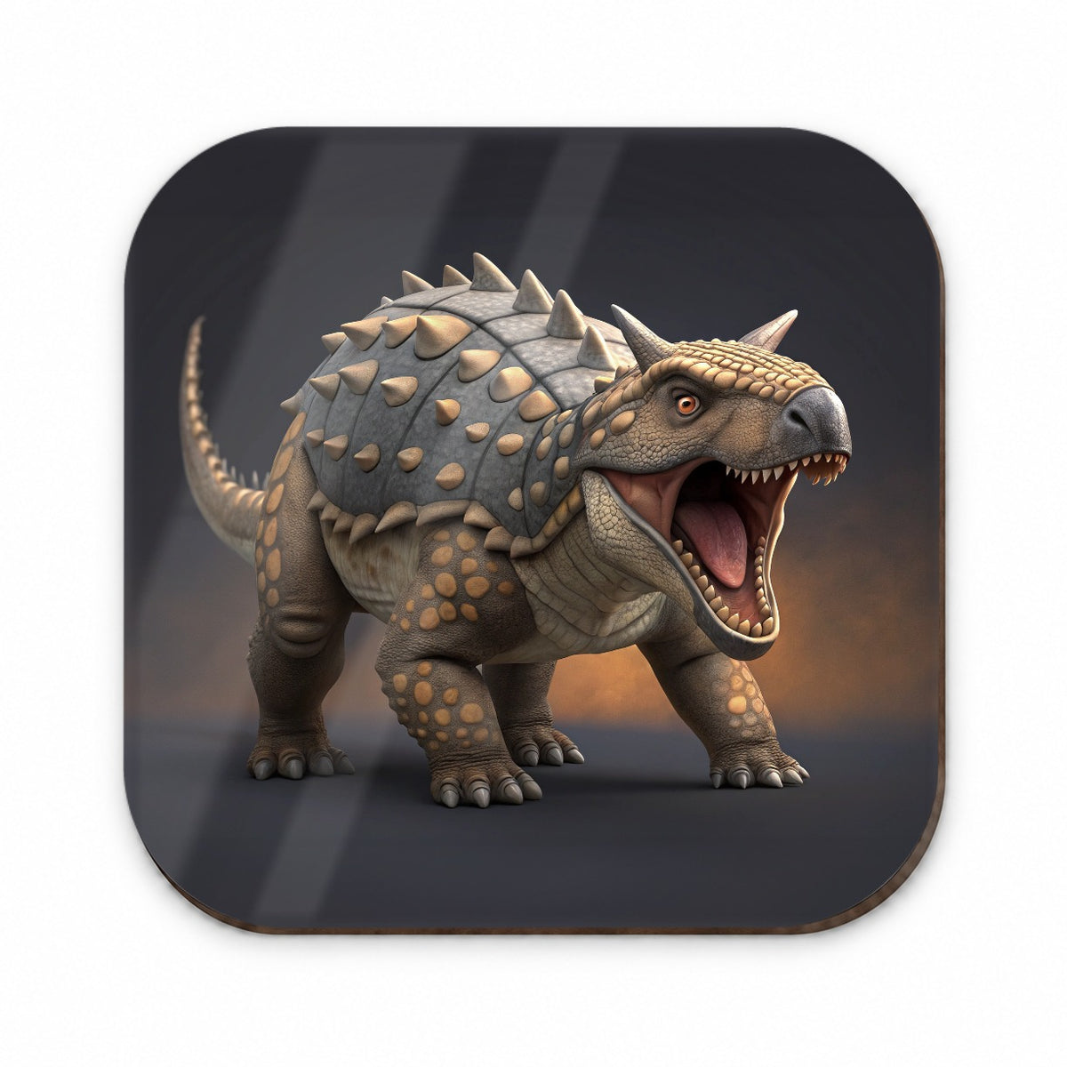 Roaring Ankylosaurus Dinosaur Fridge Magnet