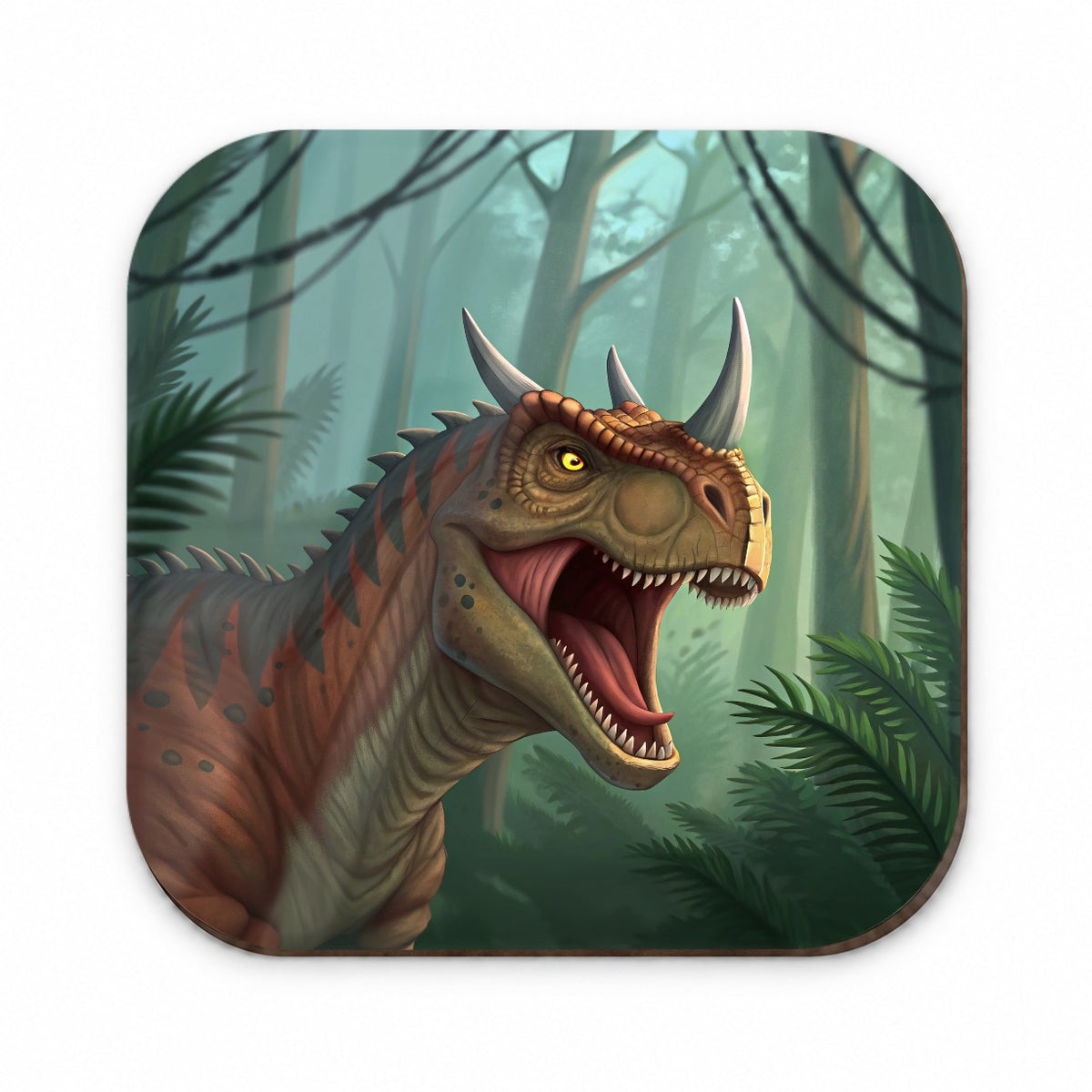 Roaring Carnotaurus Dinosaur Fridge Magnet