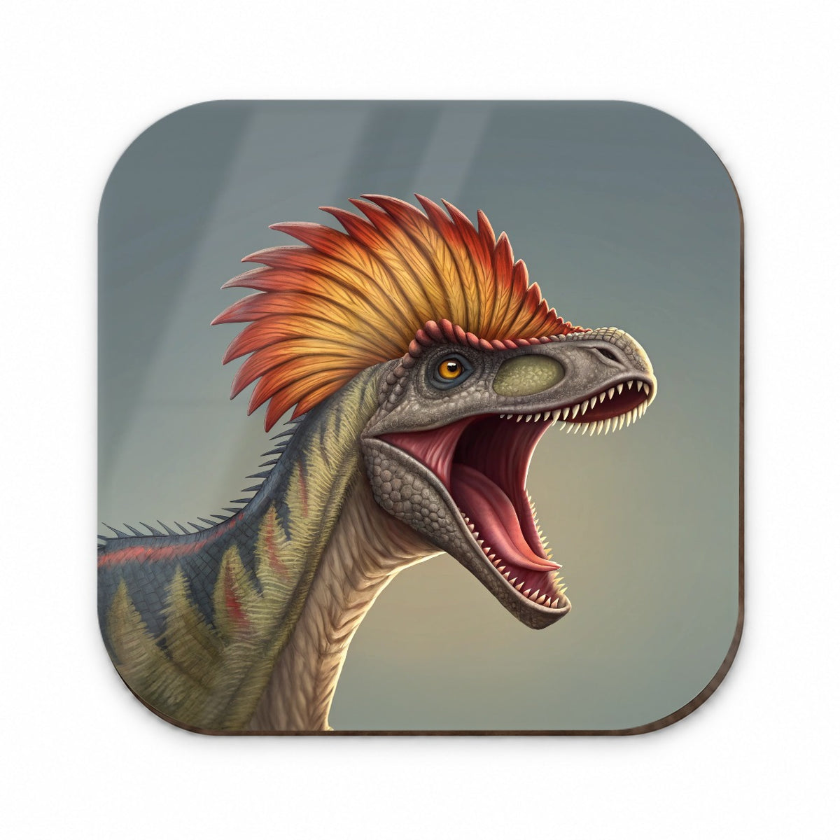 Roaring Dilophosaurus Dinosaur Fridge Magnet