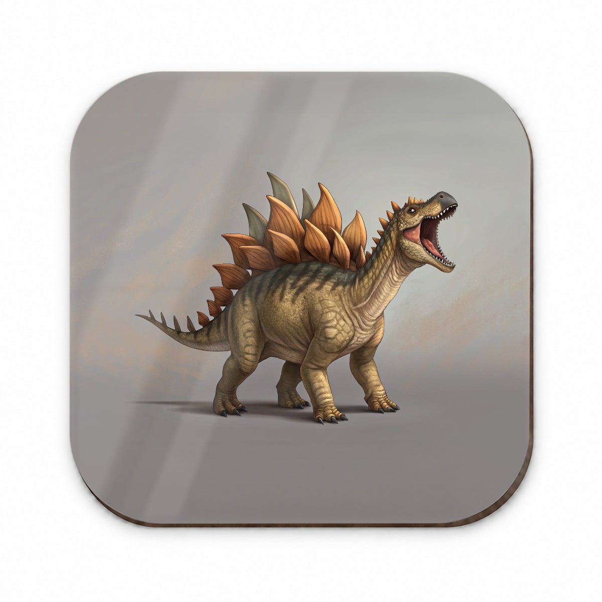 Roaring Stegosaurus Dinosaur Fridge Magnet