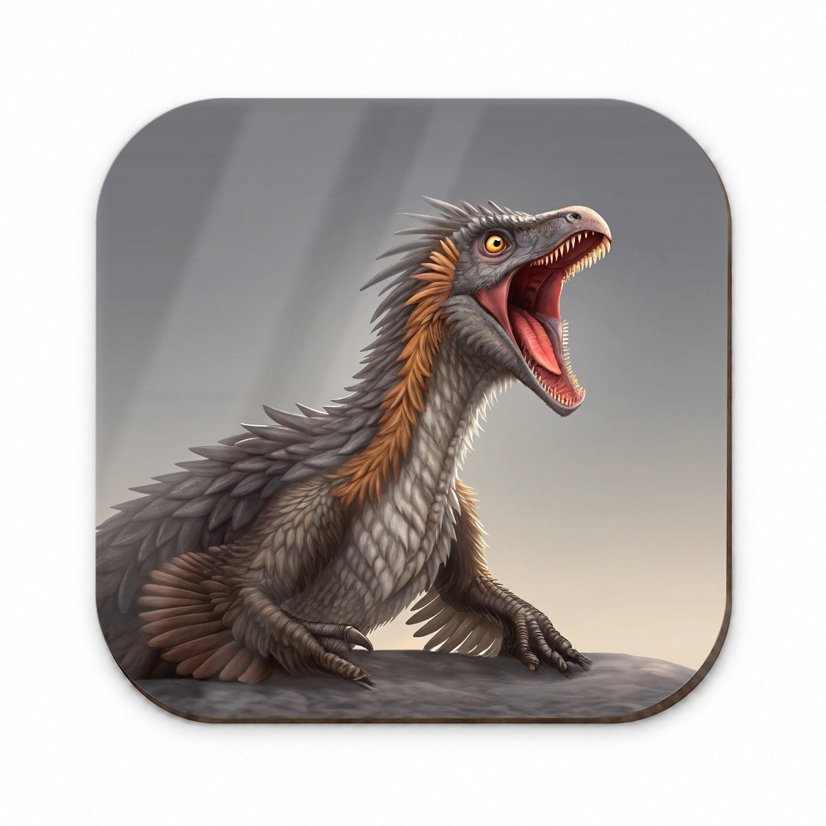 Roaring Therizinosaurus Dinosaur Scary Fridge Magnet