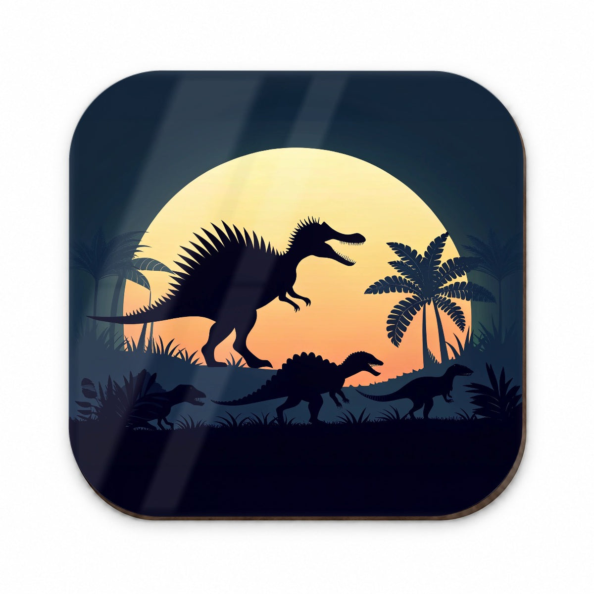 Spinosaurus Silhouettes Dinosaurs Fridge Magnet