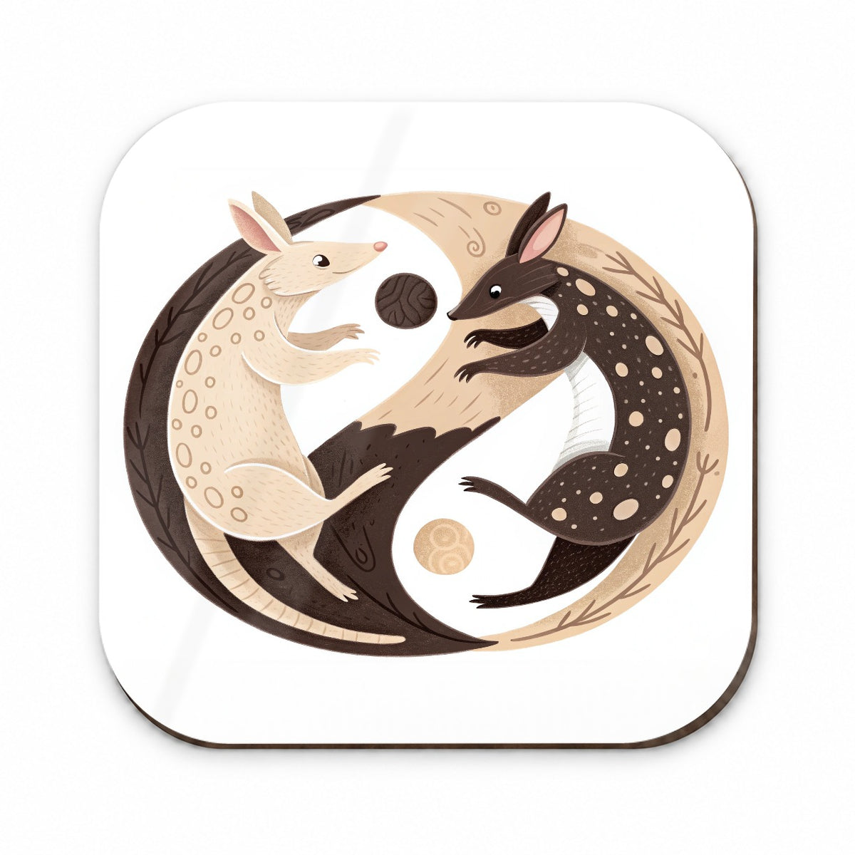 Two Aardvarks Yin Yang Fridge Magnet