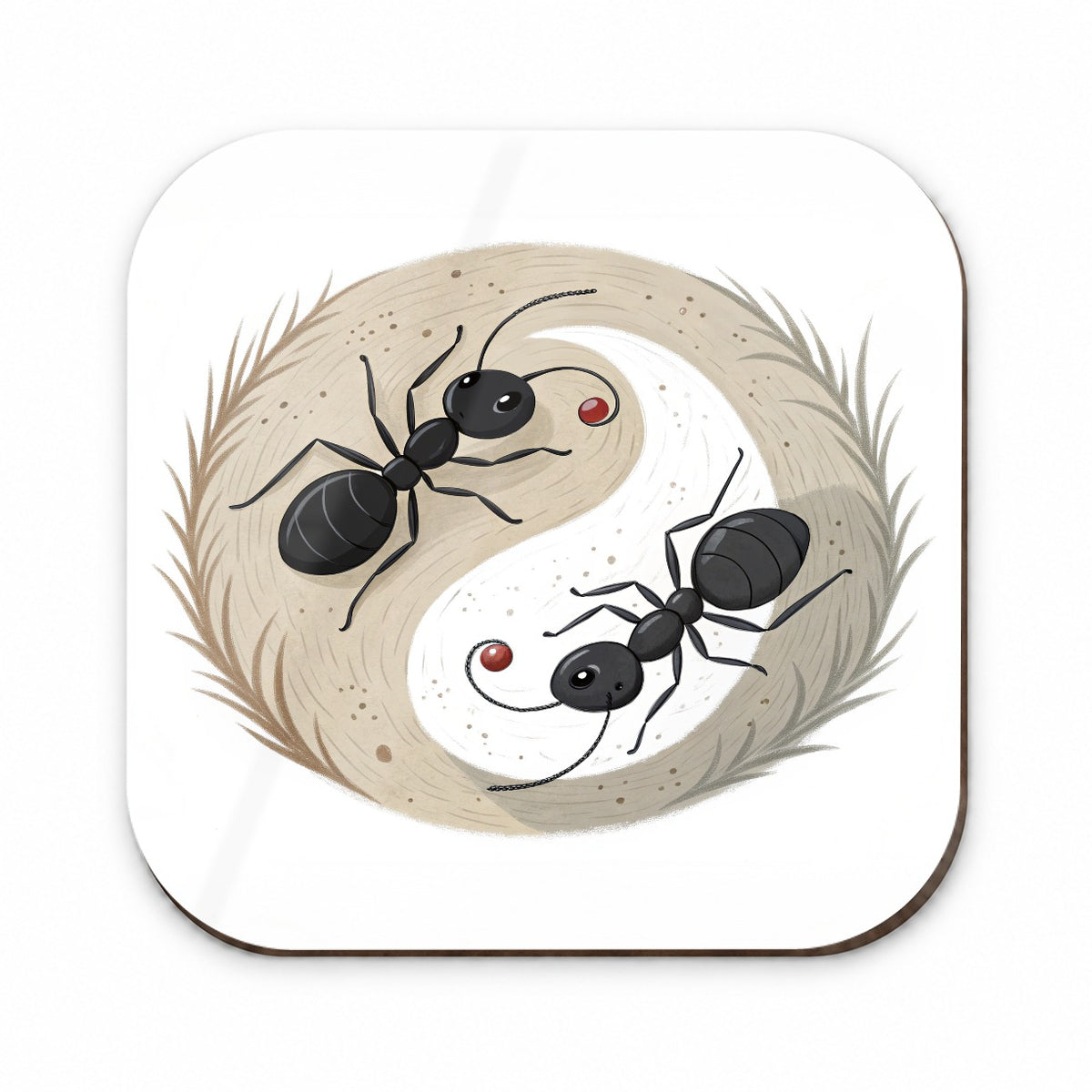Two Ants Yin Yang Fridge Magnet