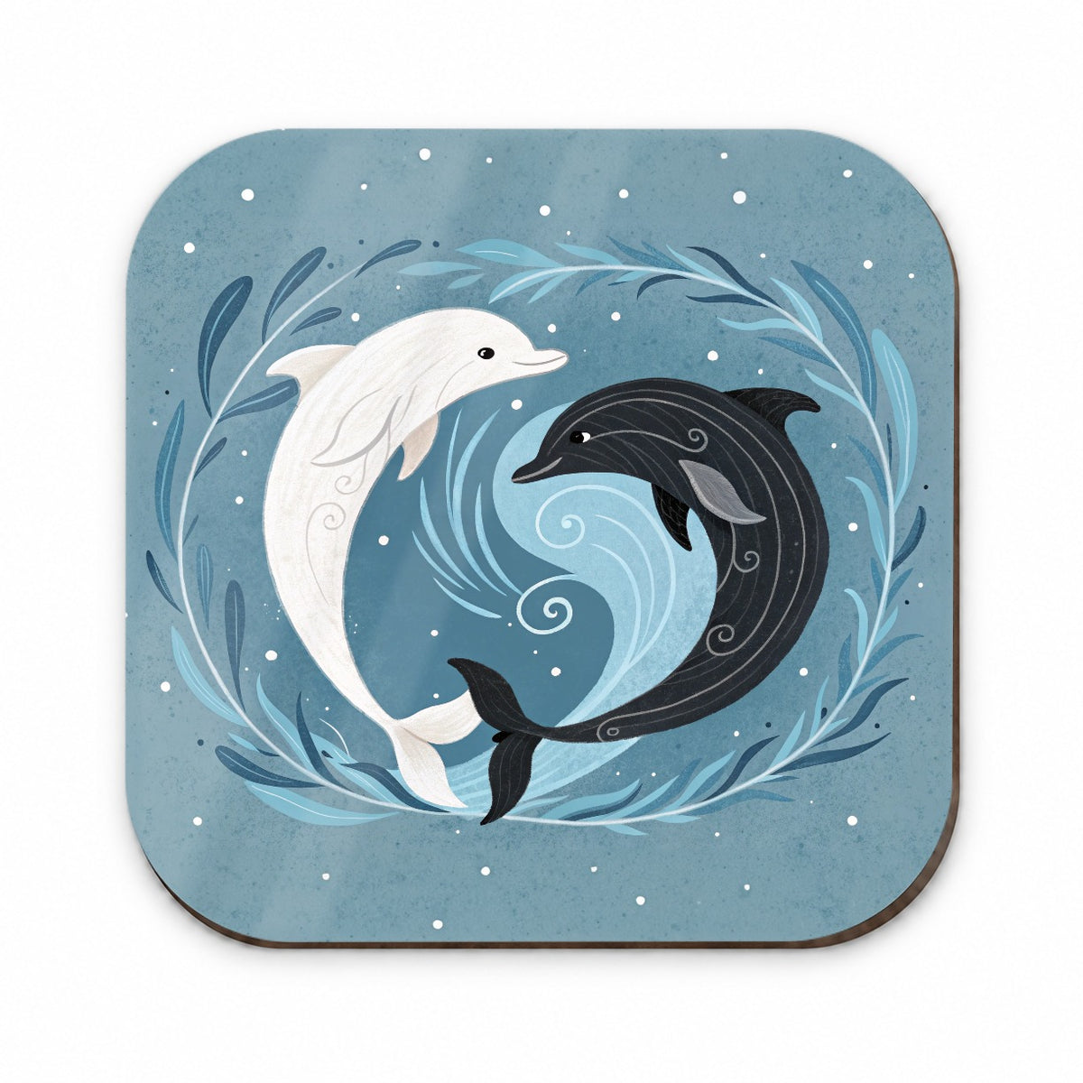 Two Dolphins Yin Yang Fridge Magnet
