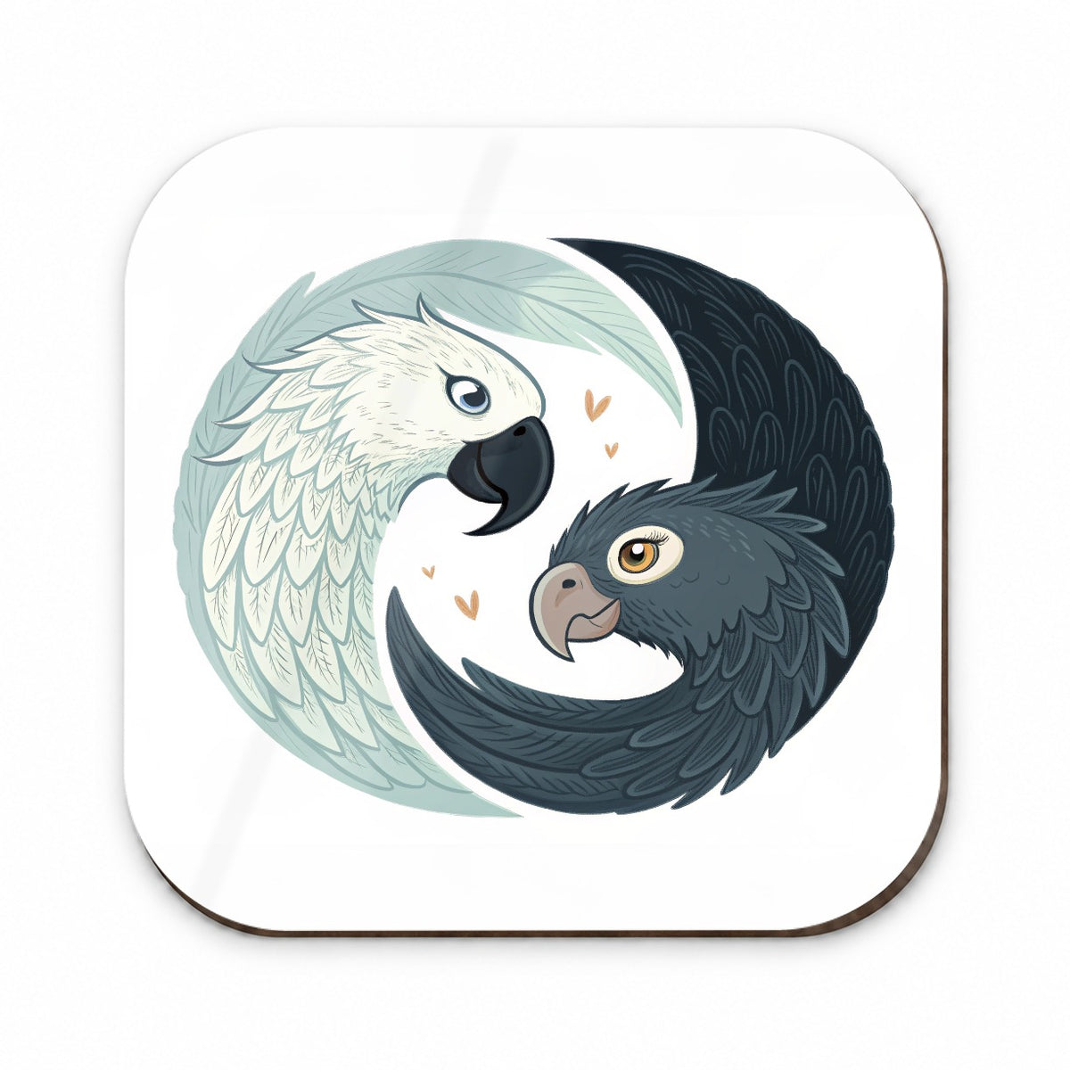 Two Parrots Yin Yang Sweet Fridge Magnet